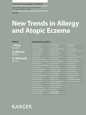 cover image of New Trends in Allergy and Atopic Eczema